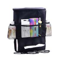 Soft Polyester Fashion Food Trunk Wine Cooler Bag With Aluminium Foil Lining