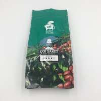 100g 200g 500g 1kg 2 kg food- grade AL keep fresh Custom printed eco friendly recycle quad seal metalized coffee bag