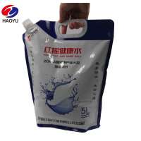 1L 3L 5L Stand Up Spout Healthy water Bags Surface Handling