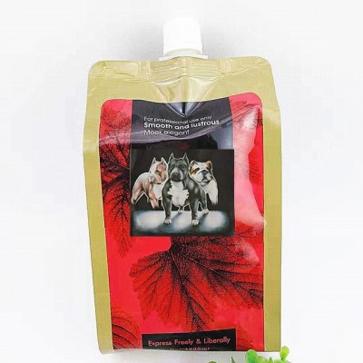 1L Bully Max The Ultimate Canine Muscle Health food bag manufacturer  stand up PET composite plastic bags with Big spout