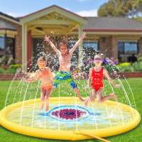 Large 68" Foldable Inflatable Water Splash Playing Mat For Children