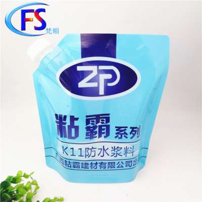 5L waterproof and sealing coating with nozzle bag self-supporting composite bag chemical glue paint packaging bag