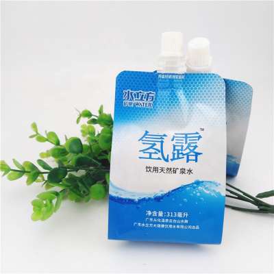 Customized production of children's pure water beverage packaging bags,300ml free-standing suction nozzle bag